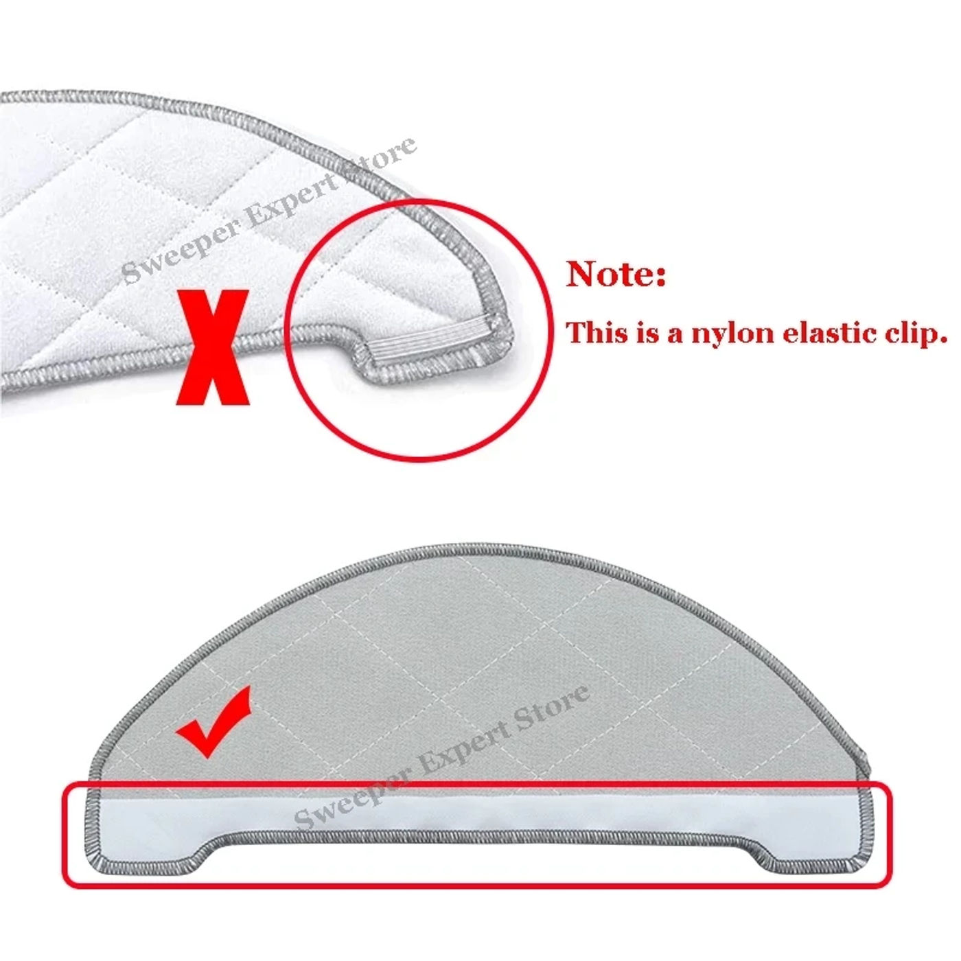 Description Picture 6 of itemWater Tank Dust Box Main / Side Brush Hepa Filter Dust Bag Mop Cloth Accessories For VioMi s9 Robot Vacuum Cleaner Spare Parts