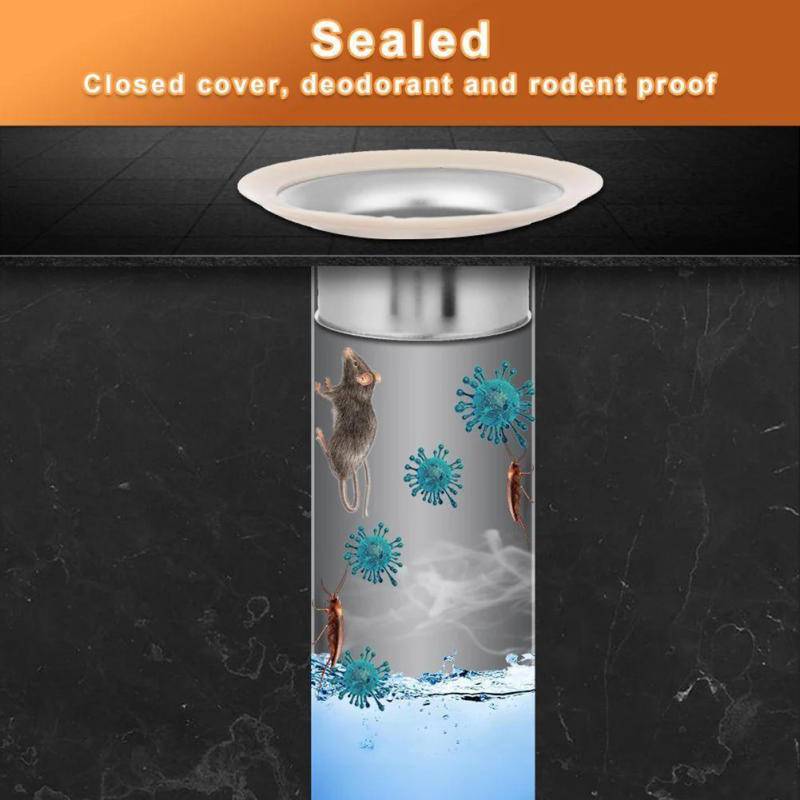 Description Picture 2 of item1pc Anti-smell Plug For Squatting Pan Stainless Steel Toilet Floor Deodorize Stopper Bathtub Anti-blocking Cover Bath Accesories