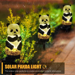 Solar Lamp Panda Animal Solar Garden Lights Solar Powered Solar Led Light Outdoor Garden Decoration Lamp Waterproof Solar Lights