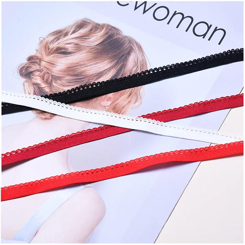 Description Picture 4 of item10 Yards 10mm Width Elastic Band for Underwear Bra Pants High Quality Rubber Band DIY Handmade Garment Sewing Accessiories