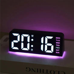 Desk Digital Bedside Table Alarm Clock Room Bedroom Decoration Timepiece Home Decor Items Interior Accessories Electronic Clock