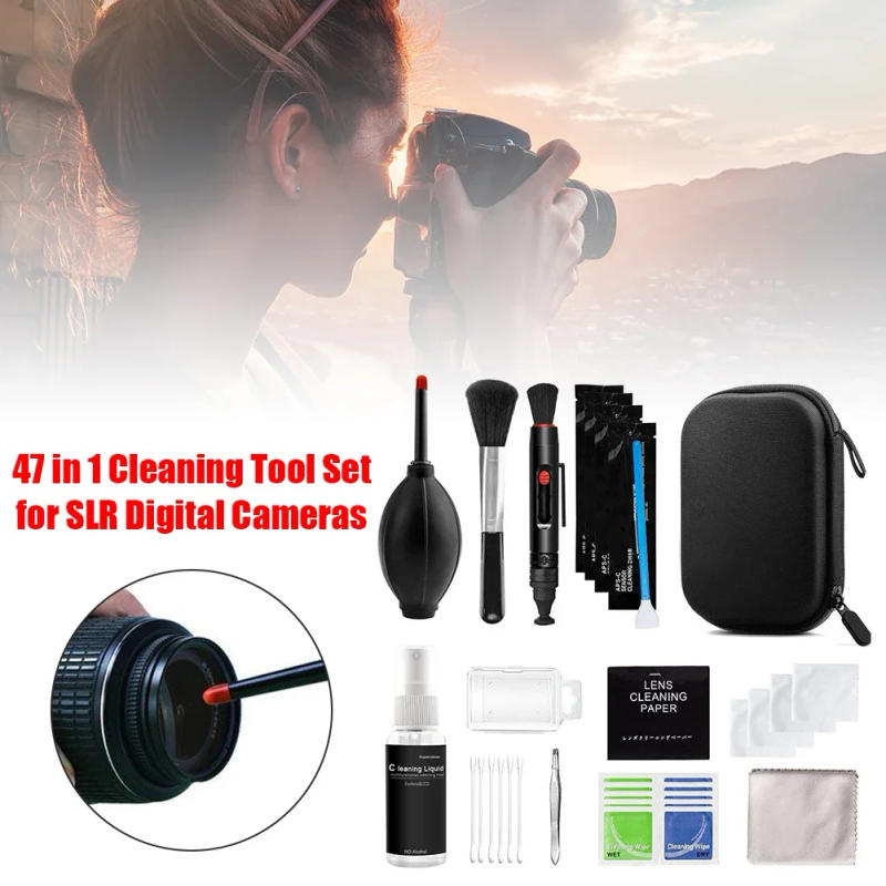 Description Picture 5 of item7-47PCS Camera Cleaner Kit DSLR Lens Digital Camera Sensor Cleaning Set for Sony Fujifilm Nikon Canon SLR DV Cameras Clean Kit