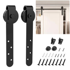 Adjustable Sliding Barn Door Guide Rail Stopper Wall Door Guide Hardware Kits For Sliding Barn Rail Accessories