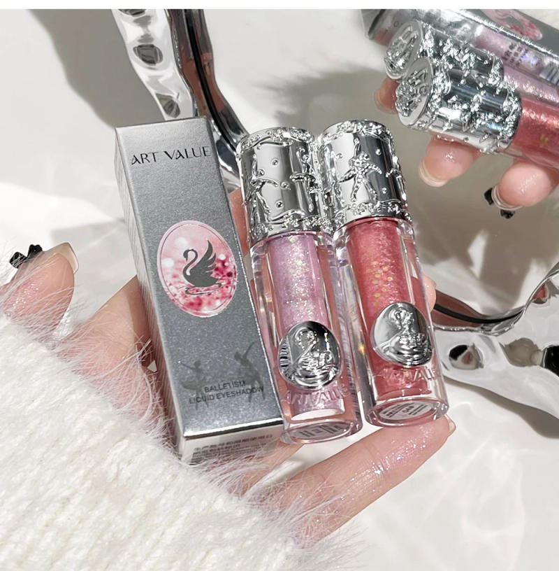 Description Picture 6 of itemArt Value Balletism Glitter Liquid Eyeshadow Pearlescent Sequins Pearly Sparkling High Gloss Eyeliner Lying Silkworm Makeup