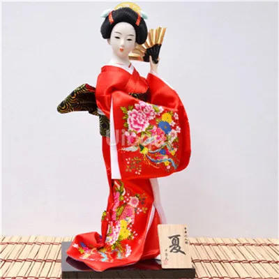 Description Picture 3 of itemGeisha Japanese kimono doll puppet seafood sushi shop restaurant decorate tool cute toy embellishment ornaments gift crafts 1-28