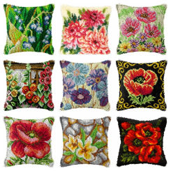 European Style Knooppakke Latch Hook Kits Pillow Embroidery Cross Stitch Cushion Knooppakket Kussen carpet to tie to do yourself