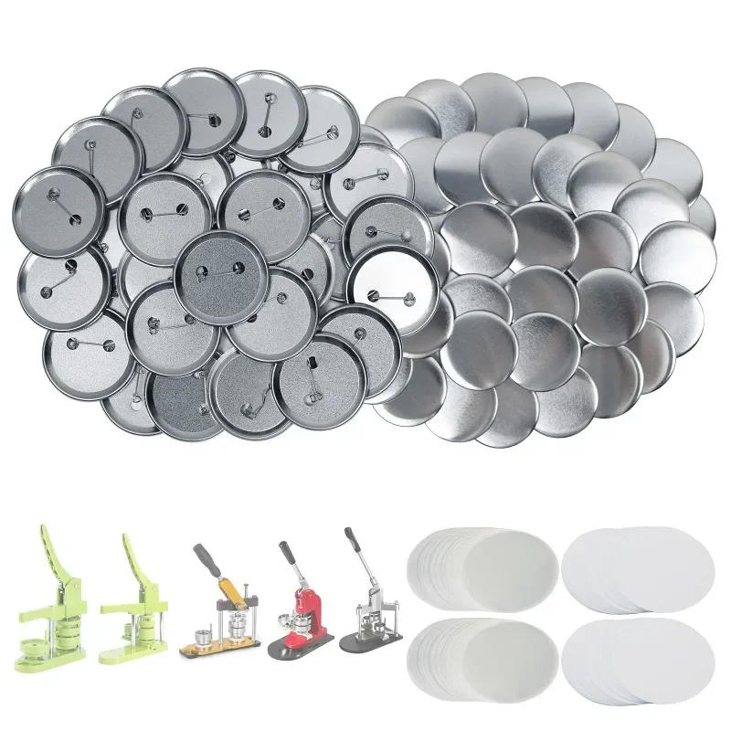 Description Picture 6 of itemMetal Badge Pin Button Making Supplies 100Sets 25mm/32mm/37mm/44mm/50mm/56mm/58mm/75mm Round Badges for Button Maker Machine
