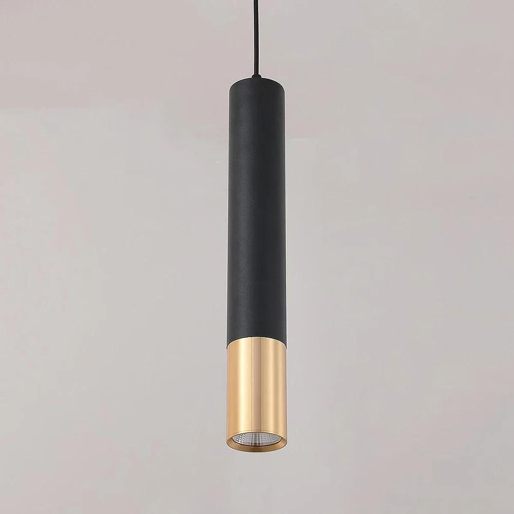 Description Picture 6 of itemHome Decoration Spotlight Pendant Lights GU10 LED Long Tube Pendant Lamp Table Dining Room Kitchen Bedside Suspension Luminaire