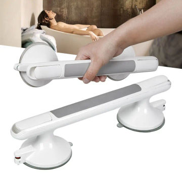 Shower Handle Grab Bar with Strong Suction Cup for Bathtubs and Showers Shower Safety Hand Rail No Drill Bathroom Balance Bar