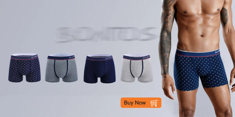 Description Picture 3 of itemMen's panties comfortable boxers for man Polyester men trunks underwear sexy Mens square panties sports Soft male boxer shorts