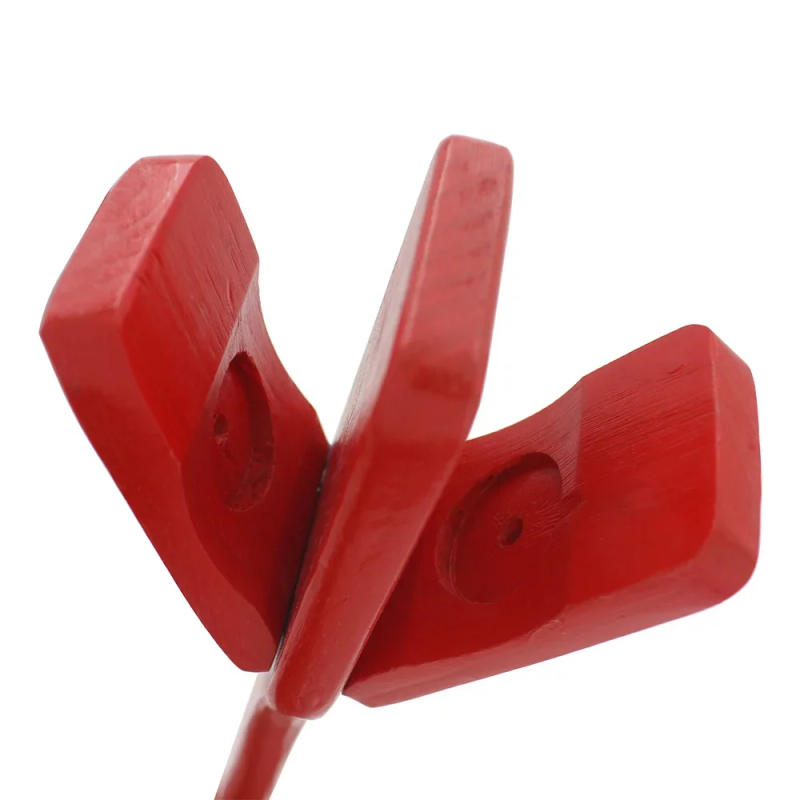 Description Picture 4 of itemSLADE Wooden Hand Operated Castanets Orff Toy Percussion Instrument Suitable for children's music enlightenment Red Castanets