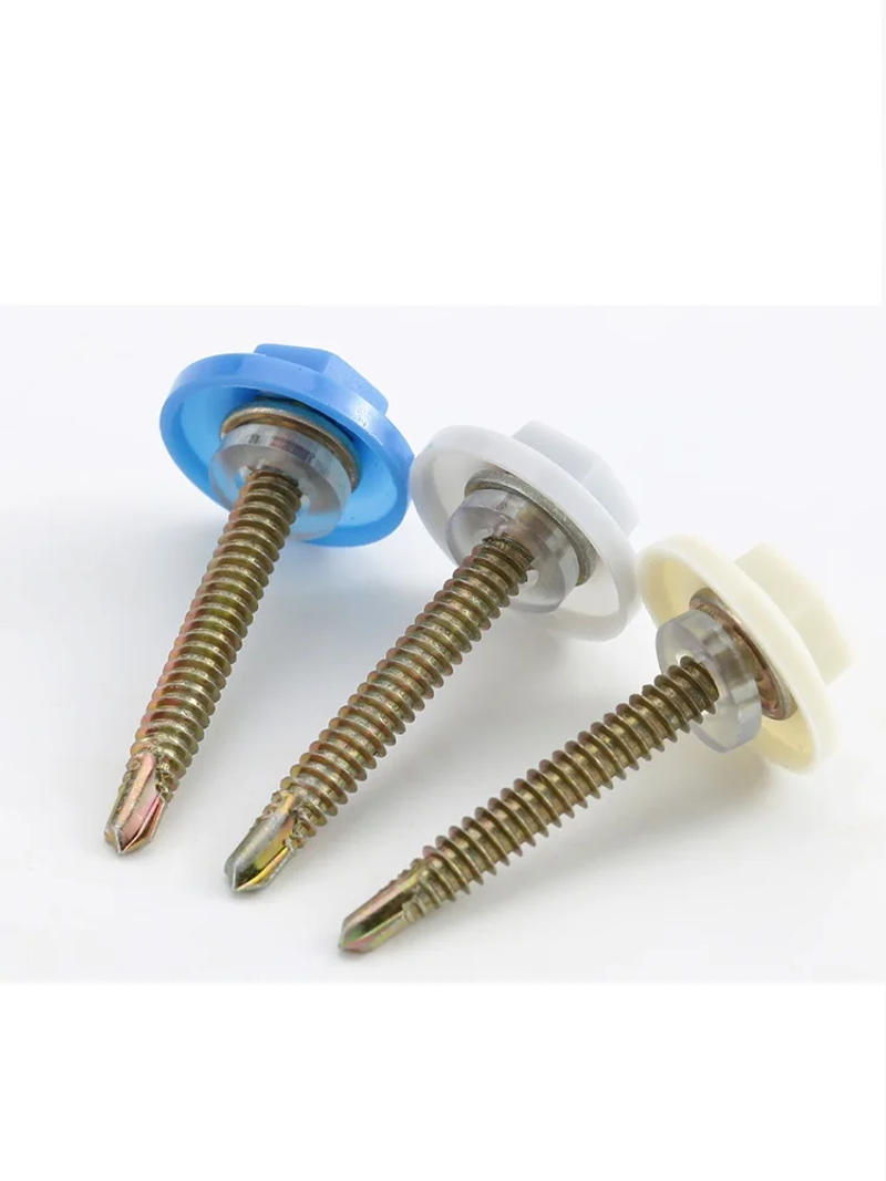 Description Picture 5 of itemM5.2 Colored Zinc Outer Hexagonal Self Drilling Dovetail Screw Colored Zinc Outer Hexagonal Pointed Tail Self Drilling