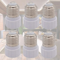 6 Pcs E27 to GU10 Lamp Holder Adapter Converter Light Bulb Plug Socket Adoaper Plastic