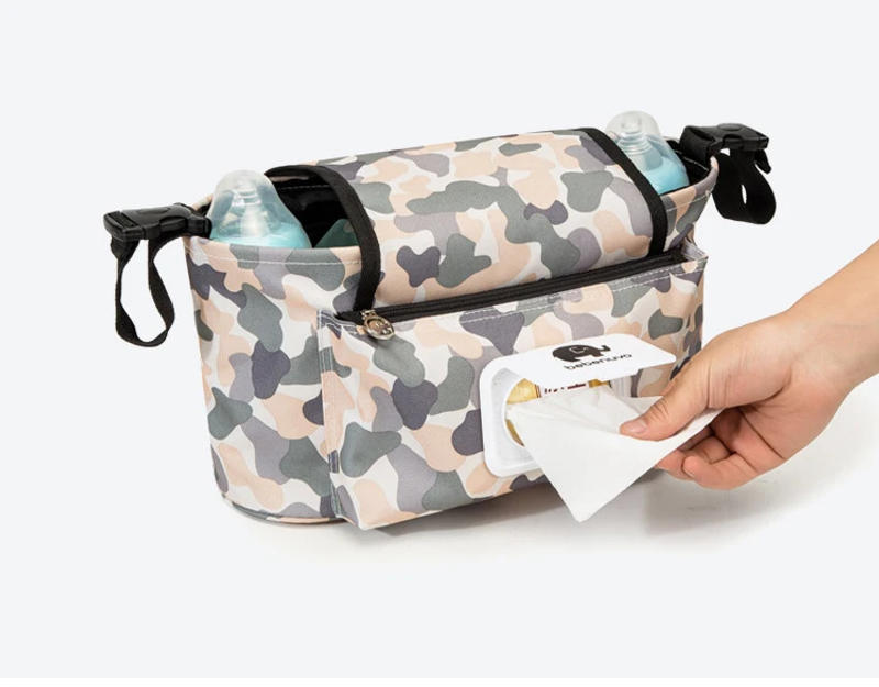 Description Picture 6 of itemBaby Stroller Organizer Bag Mummy Diaper Bag Hook Baby Carriage Waterproof Large Capacity Stroller Accessories Travel Nappy