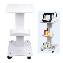 High End beauty equipment trolley, 360 Degree Rotating Small Trolley for Beauty Devices, Salon Roller Trolley, Storage Rack