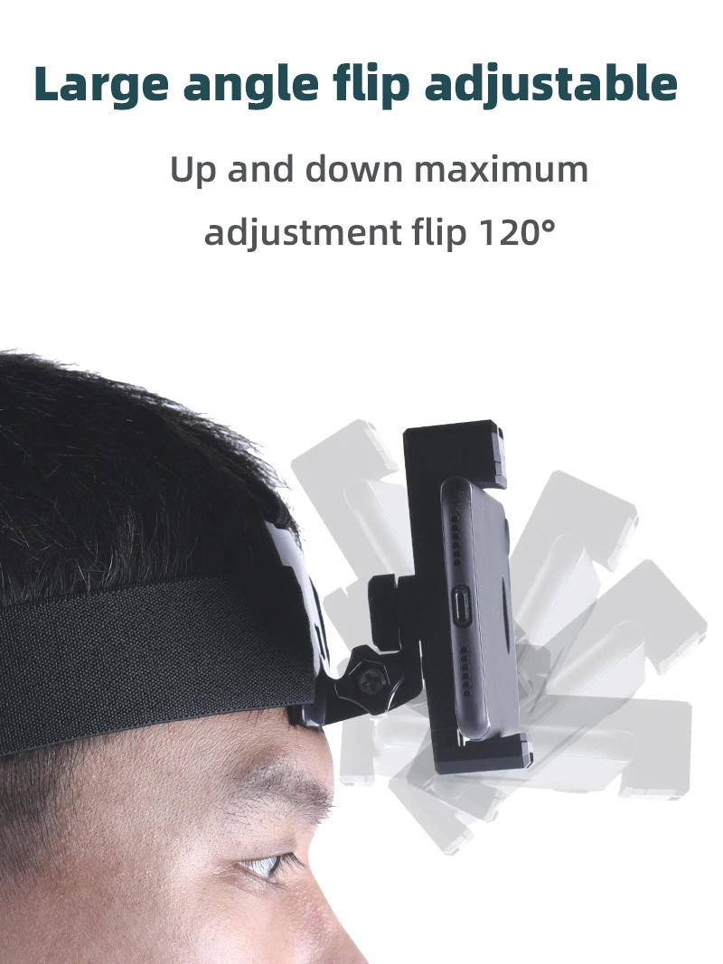 Description Picture 5 of itemHeadband Holder for Gopro Action Camera with Mount Clip Headband Holder Smartphone Mobile Phone Live Video Portable Accessories