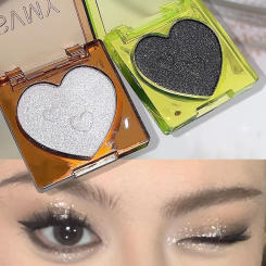 Single Color Glitter Eyeshadow Palette Pigmented Black White Shimmer Matte Brown Contour Powder Highlighter Glow Colorful Plate