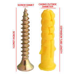 40pcs Stainless Steel Expansion Screws M6×30 Wall Anchors Screws For Drywall Fixing Hardware Tools Accessories