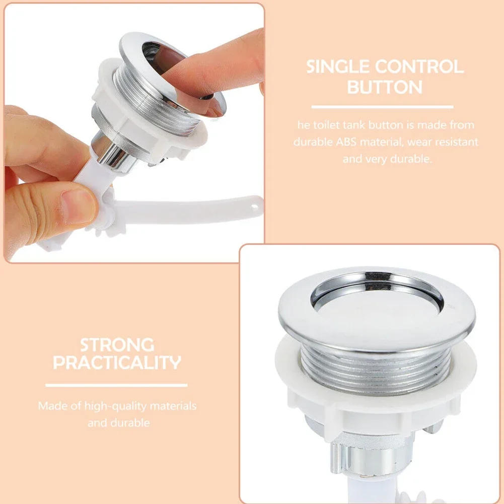 Description Picture 4 of itemToilet Tank Button 38mm ABS Bathroom Toilet Push Single Flush Button Water Tank Button For Toilet Seat In Home