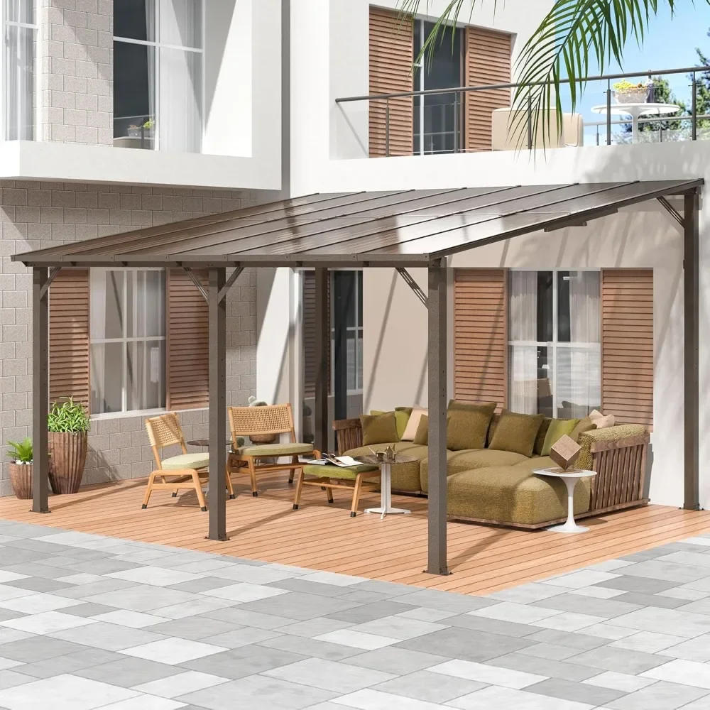 Description Picture 2 of itemGazebo, Outdoor Gazebos on Clearance with Aluminum Frame, Wall Mounted Gazebo & Pergola, Lean to Gazebo Awnings