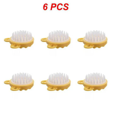 2/4/6PCS Massage Comb Gentle And Flexible Scalp Massager Relax Scalp Massage Tools Hair Care Trend Cleaning Brush Deep Cleaning