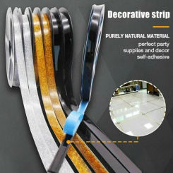 6M Beautiful Seam Tapes Fashion Waterproof PVC Mildew Proof Gap Tape Self-adhesive Seam Sticker Wall Floor