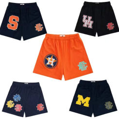 2024 New Summer Eric Emanuel EE Basic Mesh Short Classic Floral Printed Gym Shorts Men's Gym Basketball Sports Casual Shorts
