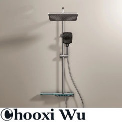 CHOOXIWU-Multifunctional shower set, hidden shower head, intelligent digital display