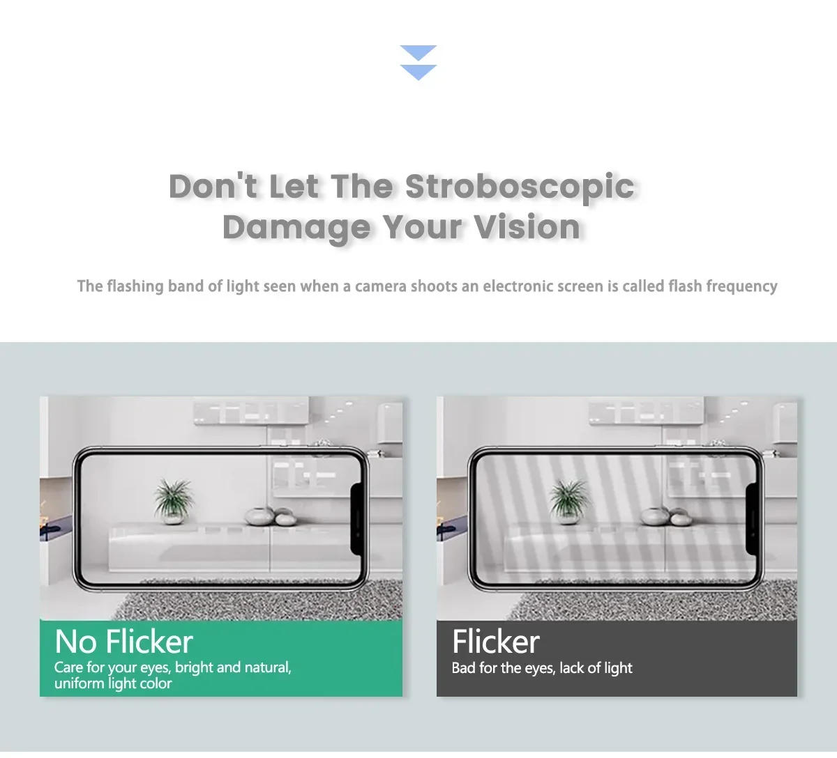 Description Picture 6 of item6pcs No Flicker AC220V 120V Spot GU10 Bulb Warm Cold White LED Spotlight Small hill GU10 lamp cup for Home Lighting Derection