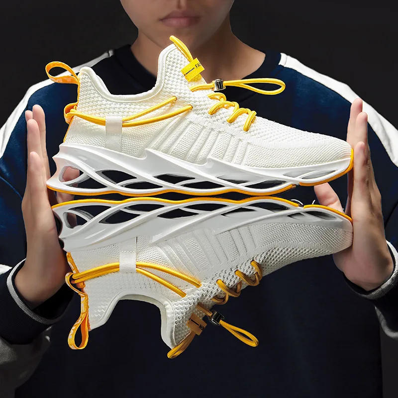 Description Picture 3 of itemOulylan Lightweight Men's Running Shoes Outdoor Breathable Men Sports Shoes Anti-slip Male Sneakers Fashion Tennis 2024