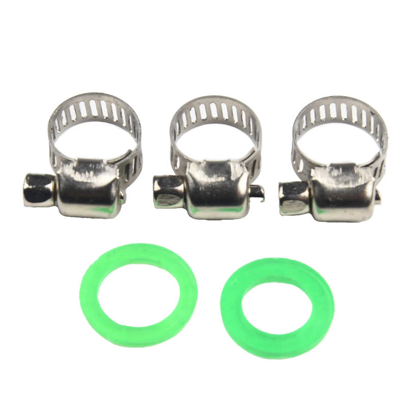 Description Picture 5 of item1 Set Sprayer Wand Replace 1/4 & 3/8 Brass Barb Sprayer Wand 2 Hose Clamp Replacement Spray Bar With Shut-off Valve Sprayer Tool