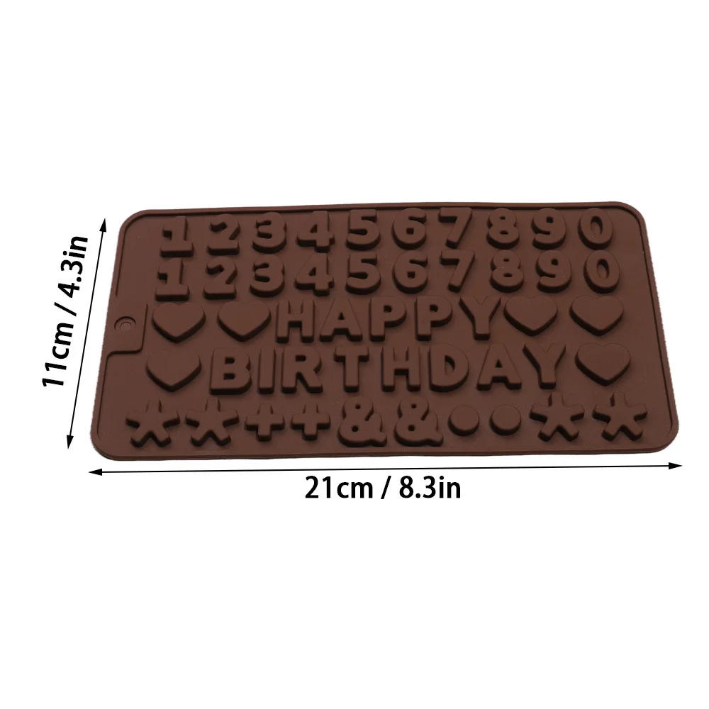 Description Picture 5 of itemSilica Gel Silicone Mold 26 Letters Chocolate Number Cake Decoration Candy Jelly Gummies Cookie Cutter Kitchen Tools Accessories