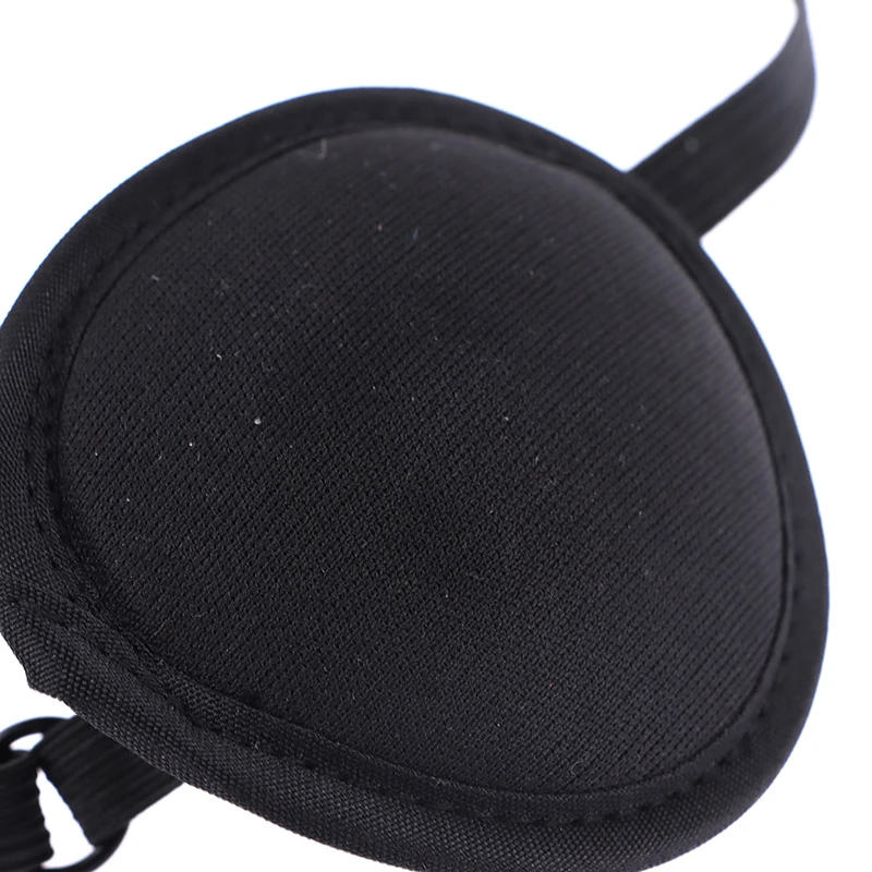 Description Picture 3 of itemPirate Eye Patch Unisex Black Single Eye Patch Eyepatch One Eye Washable Adjustable Concave Eye Patch Kid Pirate Cosplay Costume