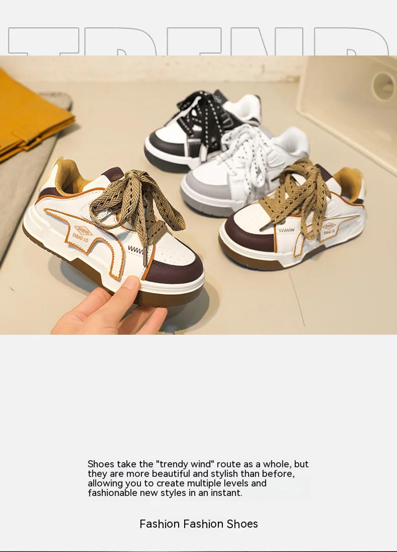 Description Picture 3 of itemGirls' shoes 2023 fall new children's sports shoes in the low top board shoes large children casual shoes boy bread shoes