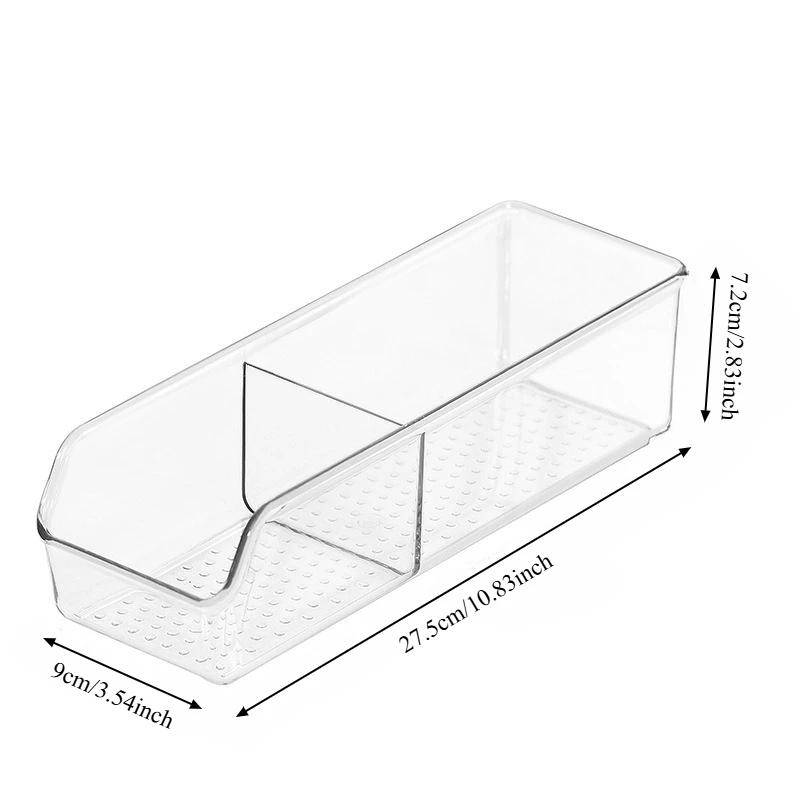 Description Picture 6 of itemDesktop Storage Box PET Plastic Compartment Tray for Tea Bags Makeup Remote Control Coffee Table Nightstand Organizer