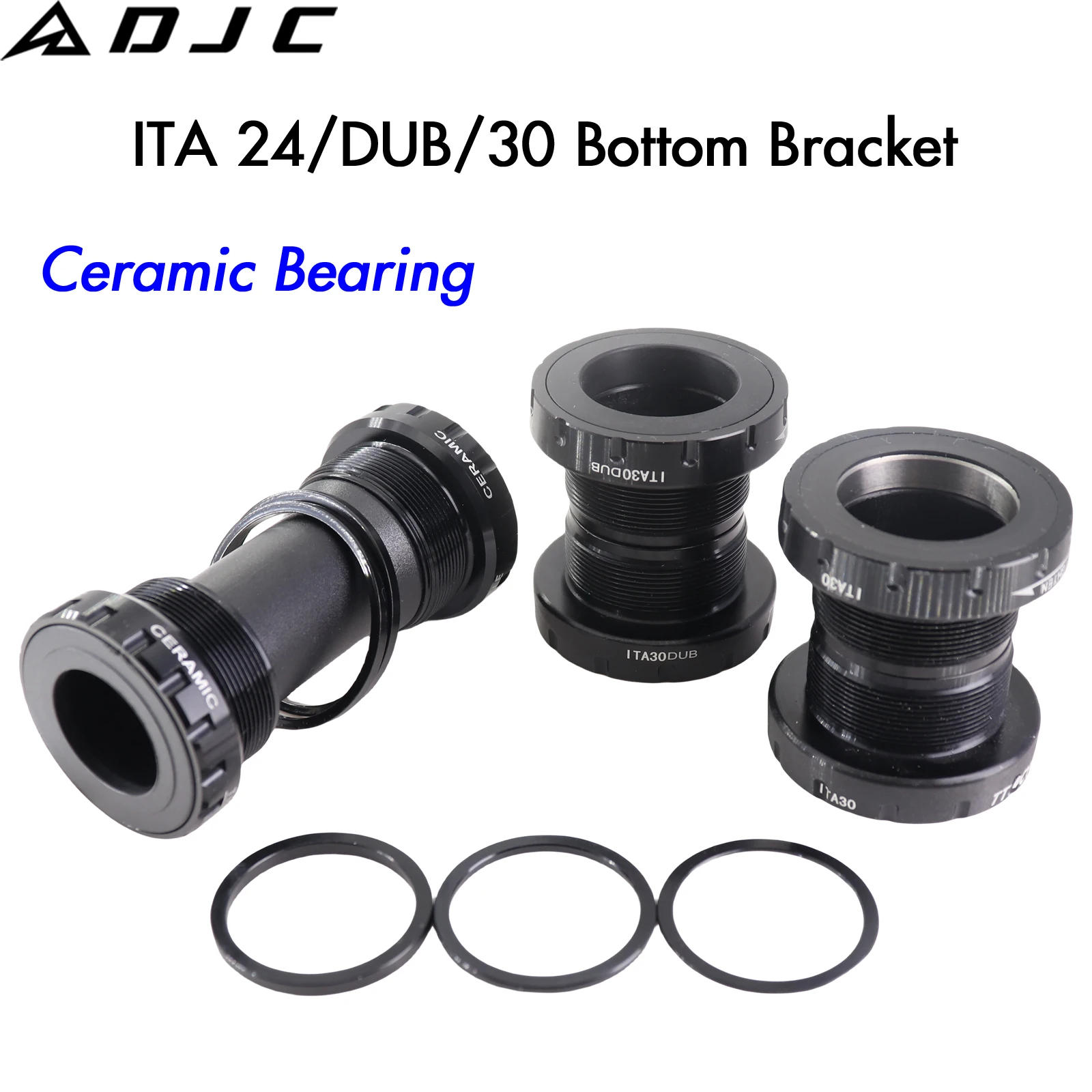 Description Picture 2 of itemITA Bike Bottom Bracket Ceramic Bearing 24mm DUB 29mm 30mm Crankset Spindle Italian Thread MTB Road Bike