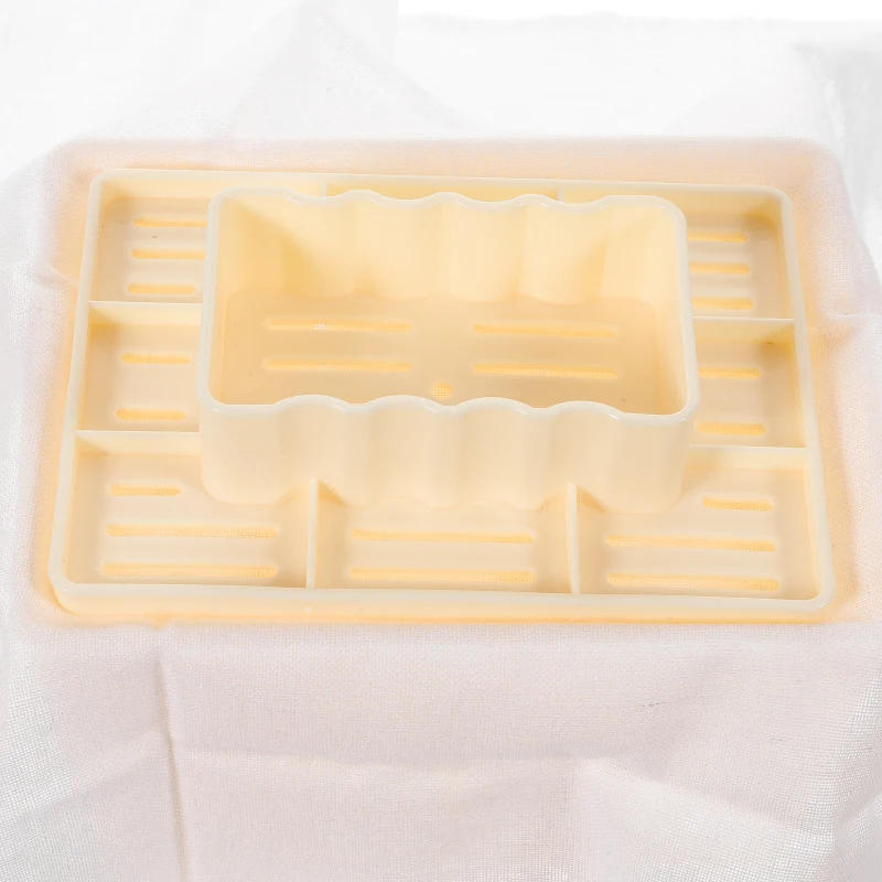 Description Picture 6 of itemTofu Mold Plastic Curd Maker Strainer Soybean Curd Tofu Pressing Moldss Maker Making Mold With Cheese Cloth Kitchen Cooking Tool