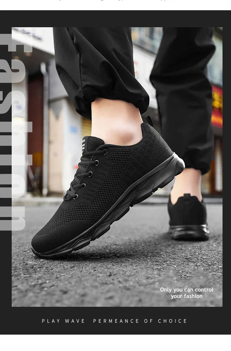 Description Picture 6 of itemBig Size 46 47 Sneakers Summer Lightweight Men Shoes Mesh Running Shoes Breathable Walking Footwear Casual Zapatillas De Deporte