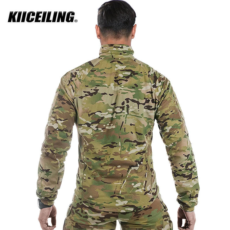 Description Picture 4 of itemKIICEILING Multicam UF-FZ, Hiking Jackets, Tactical Jackets for Men, Ripstop Outdoor Camping Training Hunter Camouflage Coat