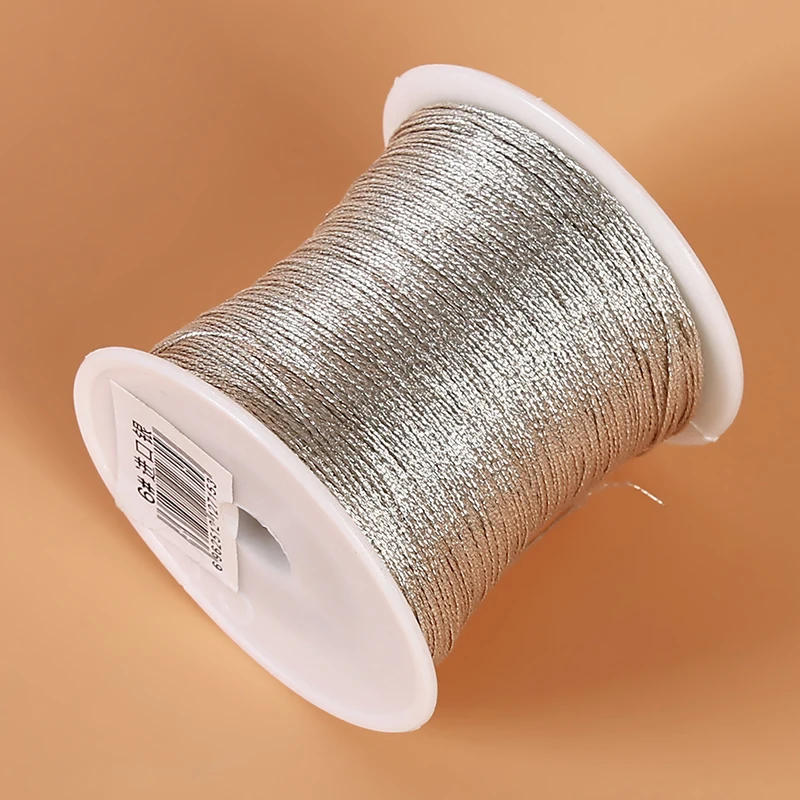 Description Picture 5 of itemGolden Gold Silver Rope Chinese Knot Cord String Sewing Machine Threads Crafts Gift Thread Cord For Wedding Christmas Rope Line