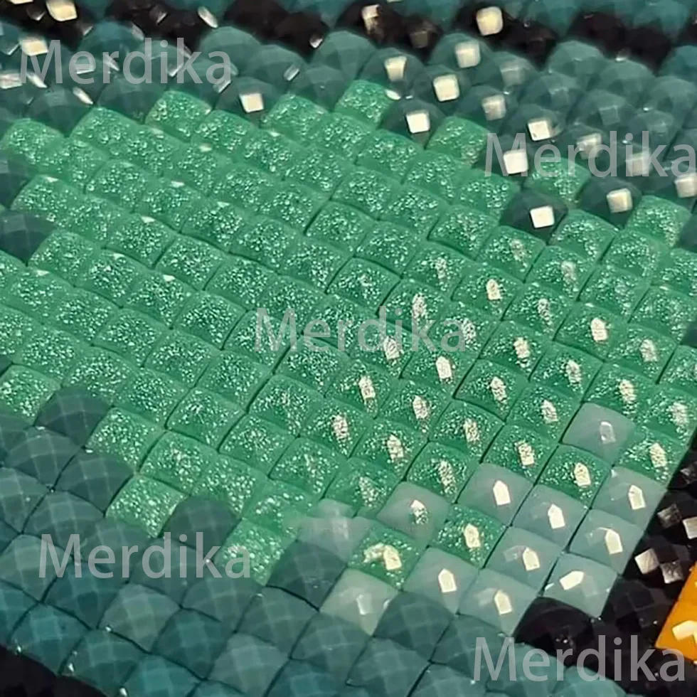 Description Picture 3 of itemZipper Bag Fairy Dust Diamond Painting Santa Claus Diy Christmas Scene Square Round Mosaic Diamond Embroidery Scenery Home Decor