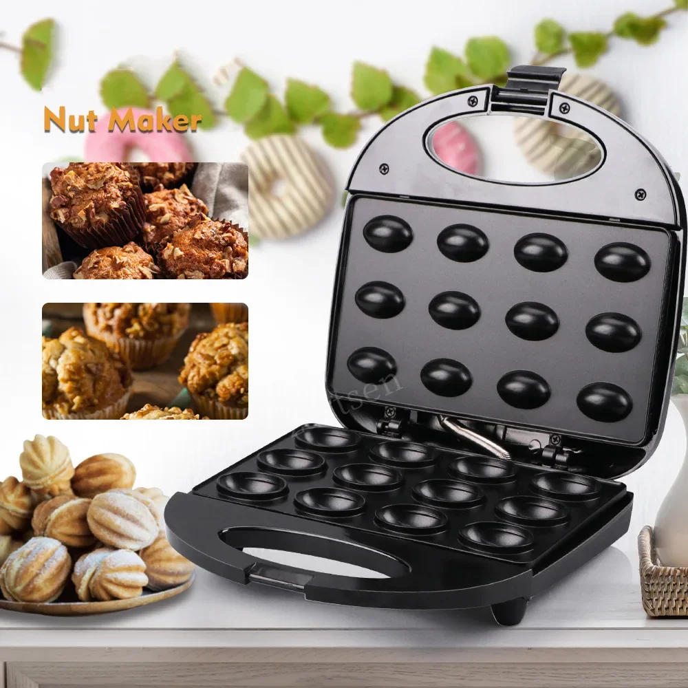 Description Picture 5 of itemMini Electric Walnut Cake Maker Automatic Nut Waffle Bread Machine Iron Toaster Baking Breakfast Pan Non-Stick Coating