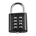 8 Digit Combination Padlock Zinc Alloy Suitcase Password Lock Waterproof Anti-thief Steel Body Lock For Luggage Travel