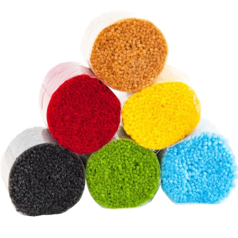 Description Picture 5 of itemLatch hook kit with Preprinted Canvas Pattern Geometry Knotted carpet kit Grid Cloth Crafts Diy Rug Do it yourself 16“x24"