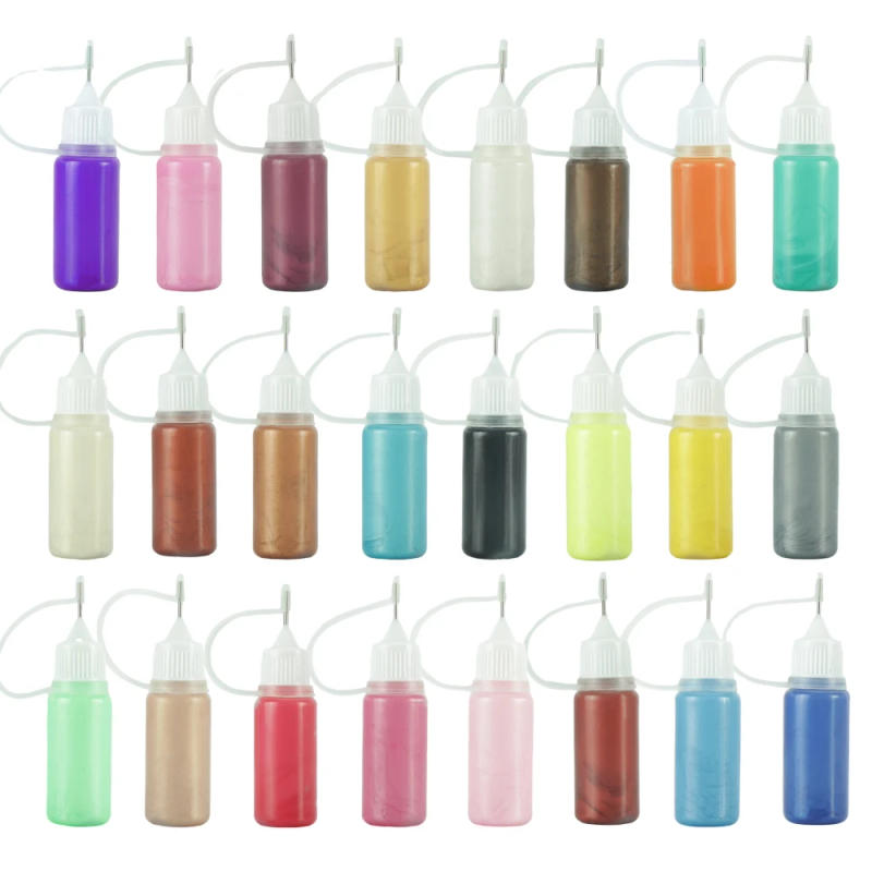 Description Picture 6 of item12ml 24 Colors 3D Resin Pigment DIY UV-Free Epoxy Resin Glue Liquid Colorant Dye Hand Painted DIY Beads Jewelry Making Tools