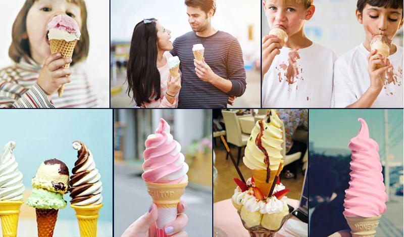 Description Picture 2 of itemIce Cream Machine Soft Commercial Electric Three Flavors Large Output 220V/110V Kitchen Appliances
