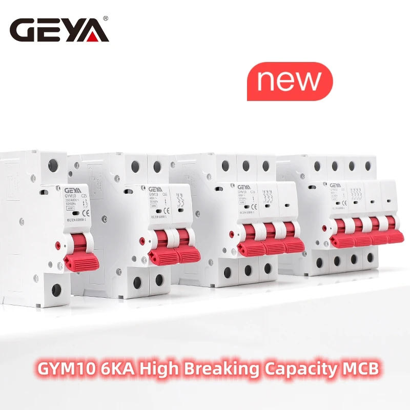 Description Picture 4 of itemGEYA GYM10 Single Phase MCB 6A 10A 16A 20A 25A 32A 40A 50A 63A 220V/400V Mini Circuit Breaker C Curve 6KA MCB CE CB Approved