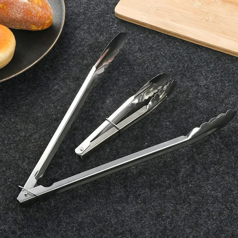 Description Picture 5 of itemStainless Steel Kitchen Food Tongs Household Products Cooking Utensils Cookware Bbq Assesories Grill Accessories Buffet Bread