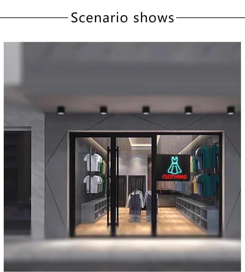 Description Picture 6 of itemDIY LED Screen Sign Flexible Led Panel RGB Scrolling Message Display Board Advertising Foldable App Soft Car Rear Window Display