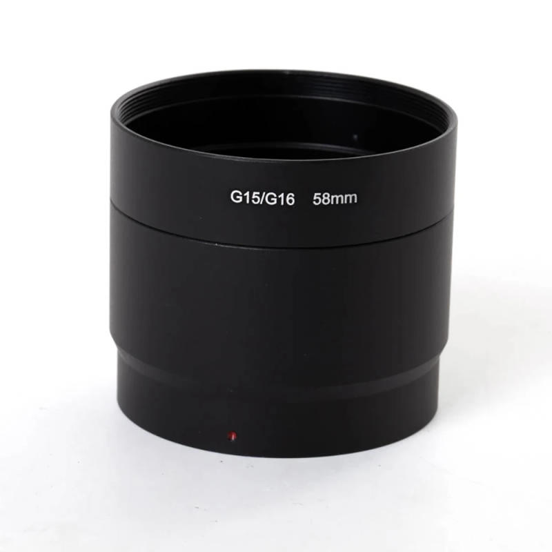 Description Picture 3 of item58mm Metal Lens Adapter Tube 2 Pieces Lens Filter Adapter Tube For Iconic Brand G15/G16 Digital Camera